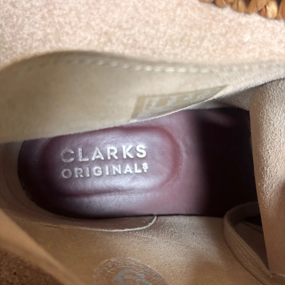 Clarks Originals Mens Desert Boot Sand Suede Chukka Crepe Sole Size‎ 10